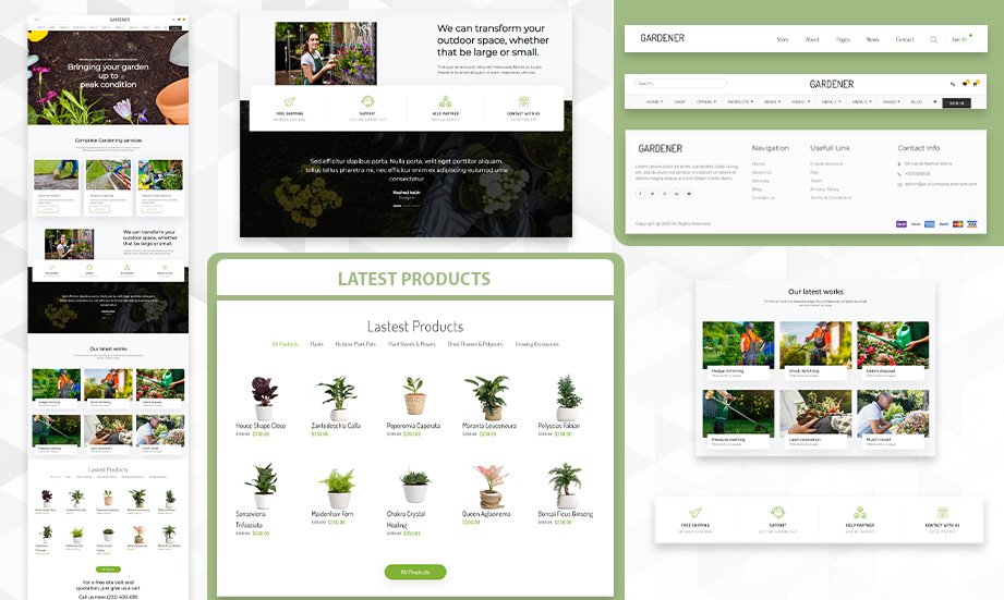 Gardener Odoo Theme