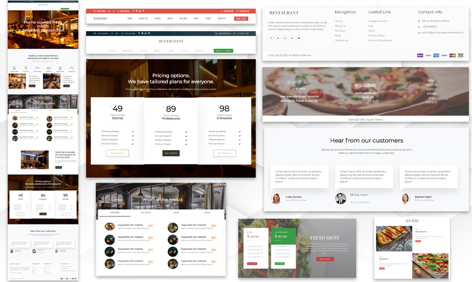 Restaurant wordpress theme