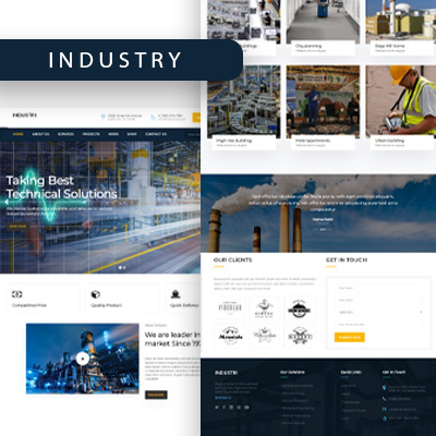 Industry wordpress theme