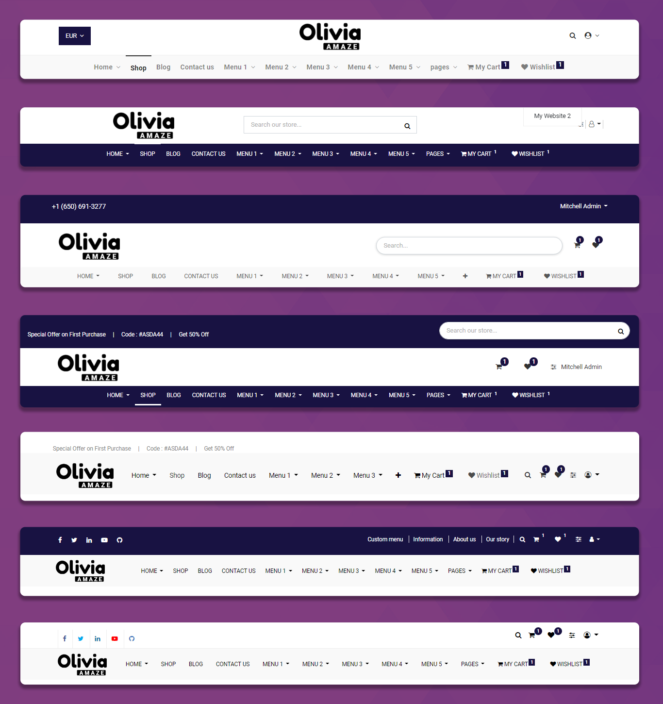 Odoo Olivia Theme Aagam