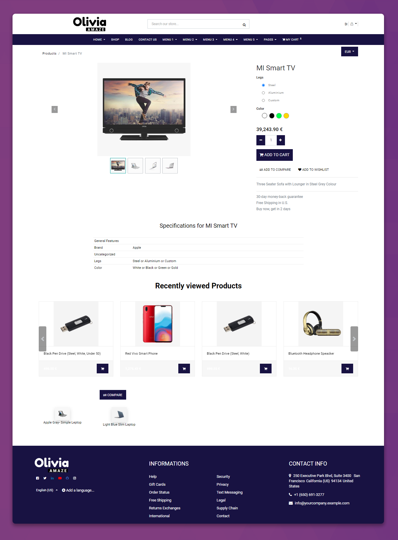 odoo multipurpose olivia theme