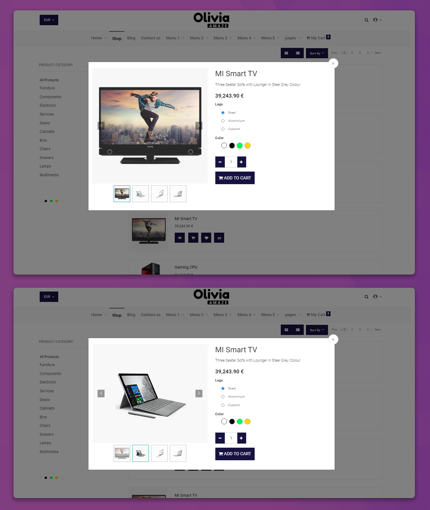 eCommerce odoo website