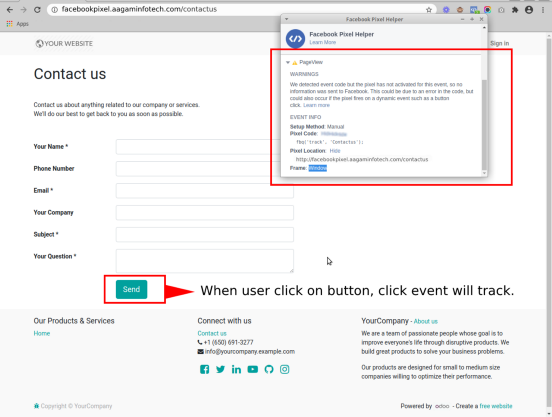 odoo module Deploy Facebook